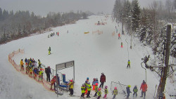 Kamera u nástupu na vlek svah A