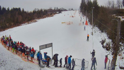 Kamera u nástupu na vlek svah A