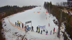 Kamera u nástupu na vlek svah A