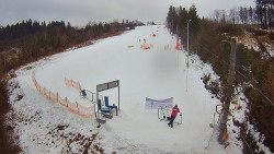 Kamera u nástupu na vlek svah A