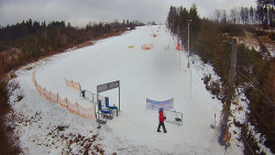 Kamera u nástupu na vlek svah A