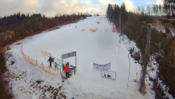 Kamera u nástupu na vlek svah A