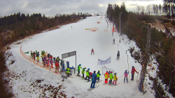 Kamera u nástupu na vlek svah A