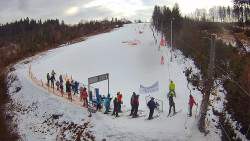 Kamera u nástupu na vlek svah A