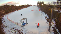 Kamera u nástupu na vlek svah A
