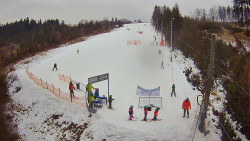 Kamera u nástupu na vlek svah A