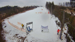 Kamera u nástupu na vlek svah A