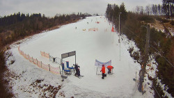 Kamera u nástupu na vlek svah A