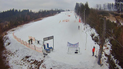 Kamera u nástupu na vlek svah A