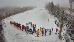 Kamera u nástupu na vlek svah A