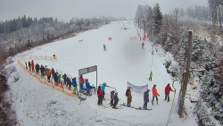 Kamera u nástupu na vlek svah A