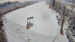 Kamera u nástupu na vlek svah A