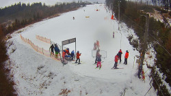 Kamera u nástupu na vlek svah A