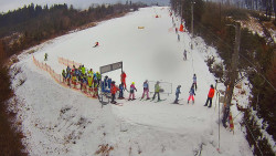 Kamera u nástupu na vlek svah A