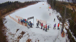 Kamera u nástupu na vlek svah A