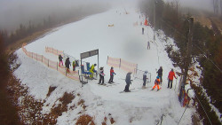 Kamera u nástupu na vlek svah A