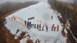 Kamera u nástupu na vlek svah A