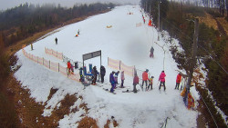 Kamera u nástupu na vlek svah A