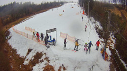 Kamera u nástupu na vlek svah A