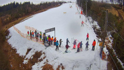 Kamera u nástupu na vlek svah A