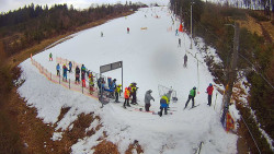 Kamera u nástupu na vlek svah A