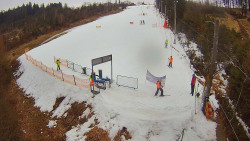 Kamera u nástupu na vlek svah A