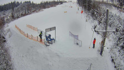 Kamera u nástupu na vlek svah A