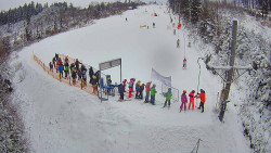 Kamera u nástupu na vlek svah A