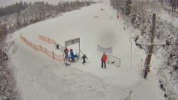 Kamera u nástupu na vlek svah A