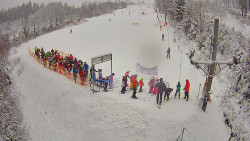 Kamera u nástupu na vlek svah A