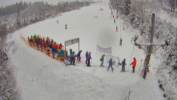 Kamera u nástupu na vlek svah A