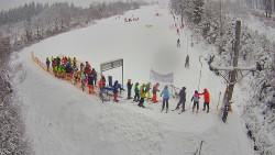 Kamera u nástupu na vlek svah A