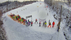 Kamera u nástupu na vlek svah A