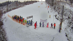 Kamera u nástupu na vlek svah A