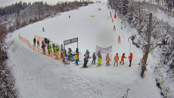 Kamera u nástupu na vlek svah A