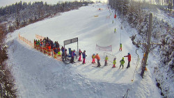 Kamera u nástupu na vlek svah A