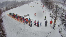 Kamera u nástupu na vlek svah A