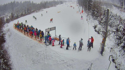 Kamera u nástupu na vlek svah A