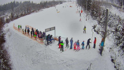 Kamera u nástupu na vlek svah A