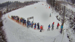 Kamera u nástupu na vlek svah A