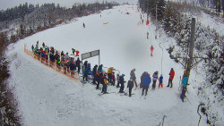 Kamera u nástupu na vlek svah A