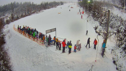 Kamera u nástupu na vlek svah A