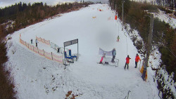 Kamera u nástupu na vlek svah A