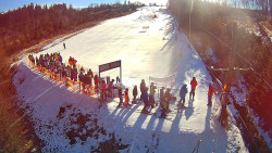 Kamera u nástupu na vlek svah A