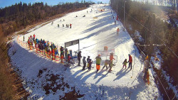 Kamera u nástupu na vlek svah A