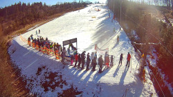 Kamera u nástupu na vlek svah A