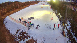 Kamera u nástupu na vlek svah A