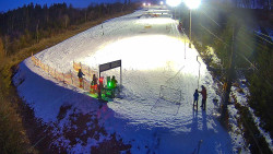 Kamera u nástupu na vlek svah A