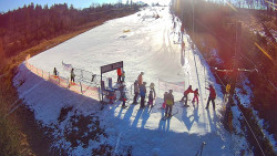 Kamera u nástupu na vlek svah A