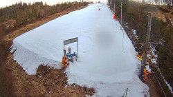 Kamera u nástupu na vlek svah A